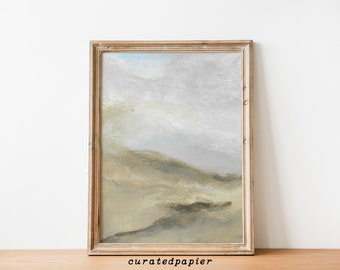 Winds | Neutral Landscape Art | Portrait + Square | Abstract Art print | Landscape abstract Painting | Beige Abstract | Modern Art Print