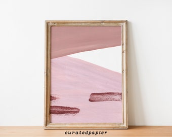 Blush Minimalist Art | Pink Wall Art | Digital Art Print | Blush Light Pink | Modern Minimal Art | Abstract Art Download Printable