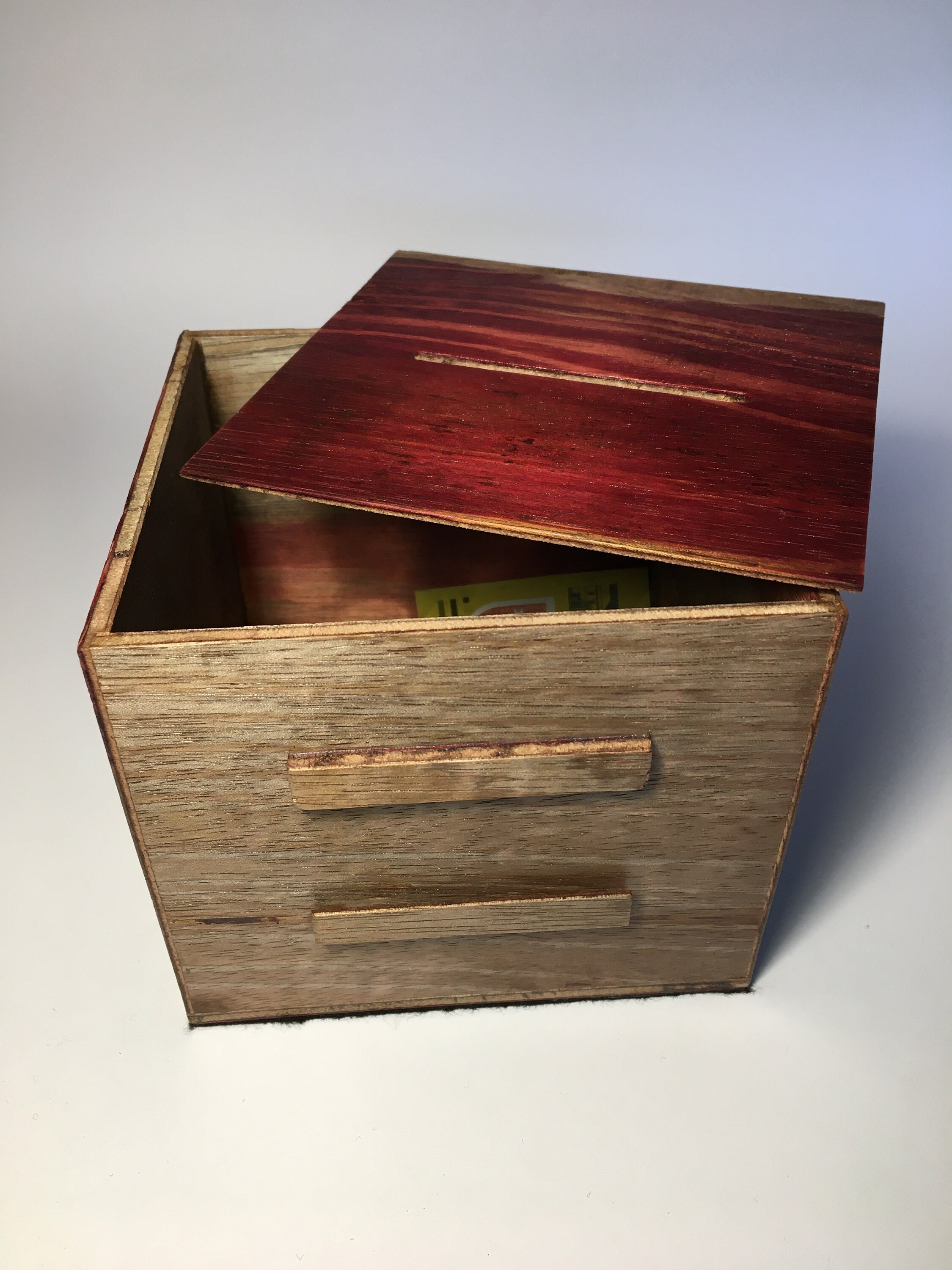 Caja de dinero de madera hecho a mano banco cerdito seguro Etsy