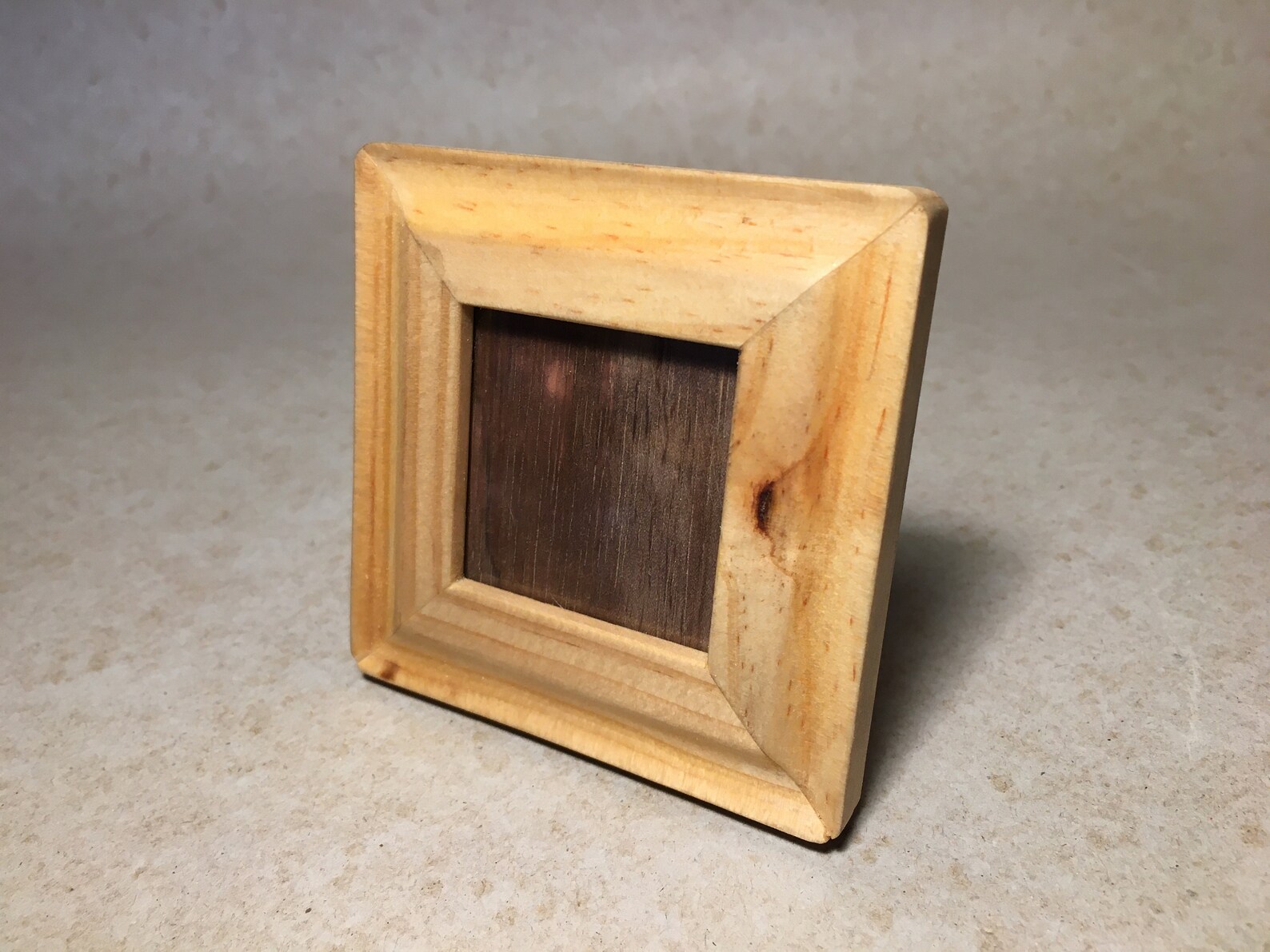 Small Wooden Photo Picture Frame Self Standing Solid Wood 4.5 Etsy