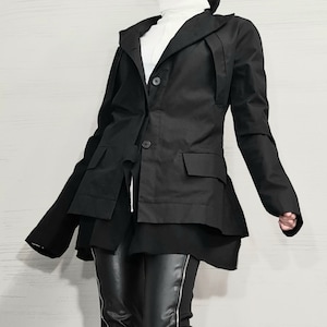 New collection Avant Garde Blazer, Extravagant jacket, Asymmetric Jacket,  Women Jacket, Gothic Jacket, Deconstructed Jacket