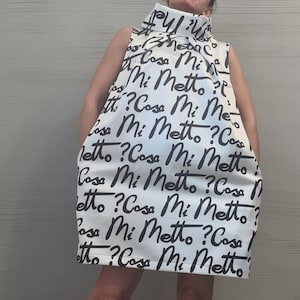Extravagant Dress, Sleeveless Dress, Plus Size Clothing, Loose Dress, Satin Dress, Bubble Dress, Party Dress, Cocktail dress