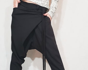 Pantalon Avant Garde / Pantalon Harem Pantalon Gothique Femme / Pantalon Steampunk / Pantalon Jambe Large