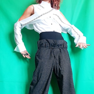 Asymmetric Shirts, Avant Garde Tunic, Loose Tunic, Deconstructed Top Shirt, Gothic tunic, Long Sleeve Top Shirt