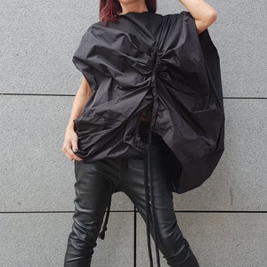 Asymmetric Shirts/Avant Garde Tunic/Loose Tunic/Deconstructed Top/ Gothic tunic/ Steampunk Tunic/Oversize Tunic/Casual Long Sleeve Top