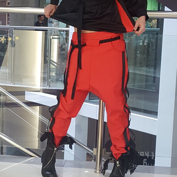 Cyberpunk Capri Pants, Drop Crotch