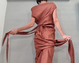 New collection Extravagant Dress, Asymmetric Dress, Plus Size Clothing, Maxi Dress, Sleeveless Dress, One Shoulder Dress, Cocktail Dress