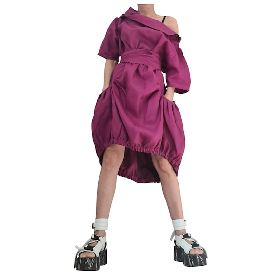 plum off shoulder dress ASOS Design - Maxi Dress - Women - Polyester/Spandex - 8 US