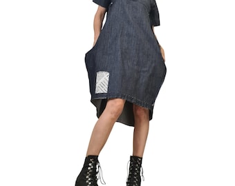Denim Tunic Dress Loose Fit | Everyday Casual Style | women’s clothing | minimalist