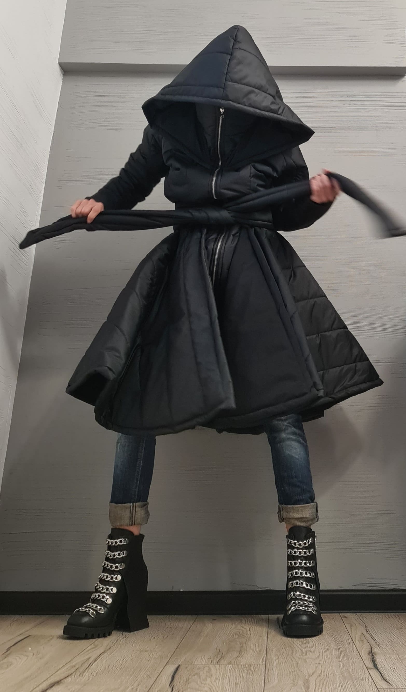 国内発送★【Aakasha アシンメトリーオリジナルコットンコート】 Aakasha coat - Etsy 日本