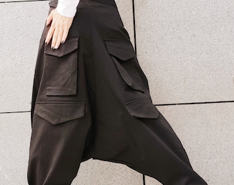 Avant Garde Pants /Harem Pants Women /Drop Crotch Pants/ Baggy Pants/ Extravagant Pants/ Casual Pants/ Urban Pants