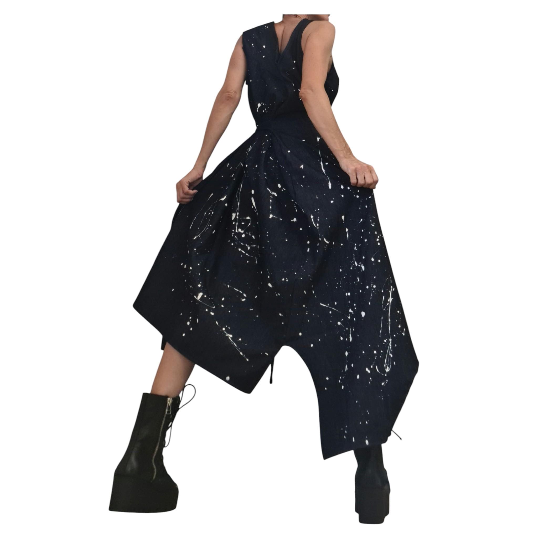 open lace back dress Paint Splatter Dress – PAOM main image 0