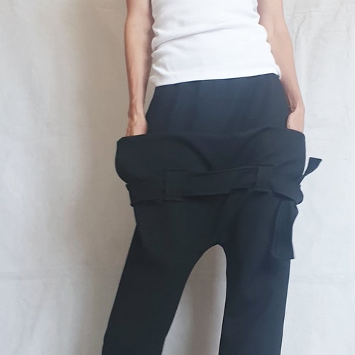 Avant Garde Pants, shops Gothic Pants, Harem Pants Women, Drop Crotch Pants, Baggy Pants, Extravagant Pants