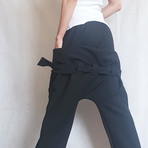 Avant Garde Pants, shops Gothic Pants, Harem Pants Women, Drop Crotch Pants, Baggy Pants, Extravagant Pants
