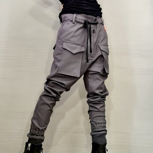 Extravagant Pants, Harem Casual shops Pants, Urban Pants, Loose Pants, Punk Pants, Gothic Pants, Outer pockets, New collection