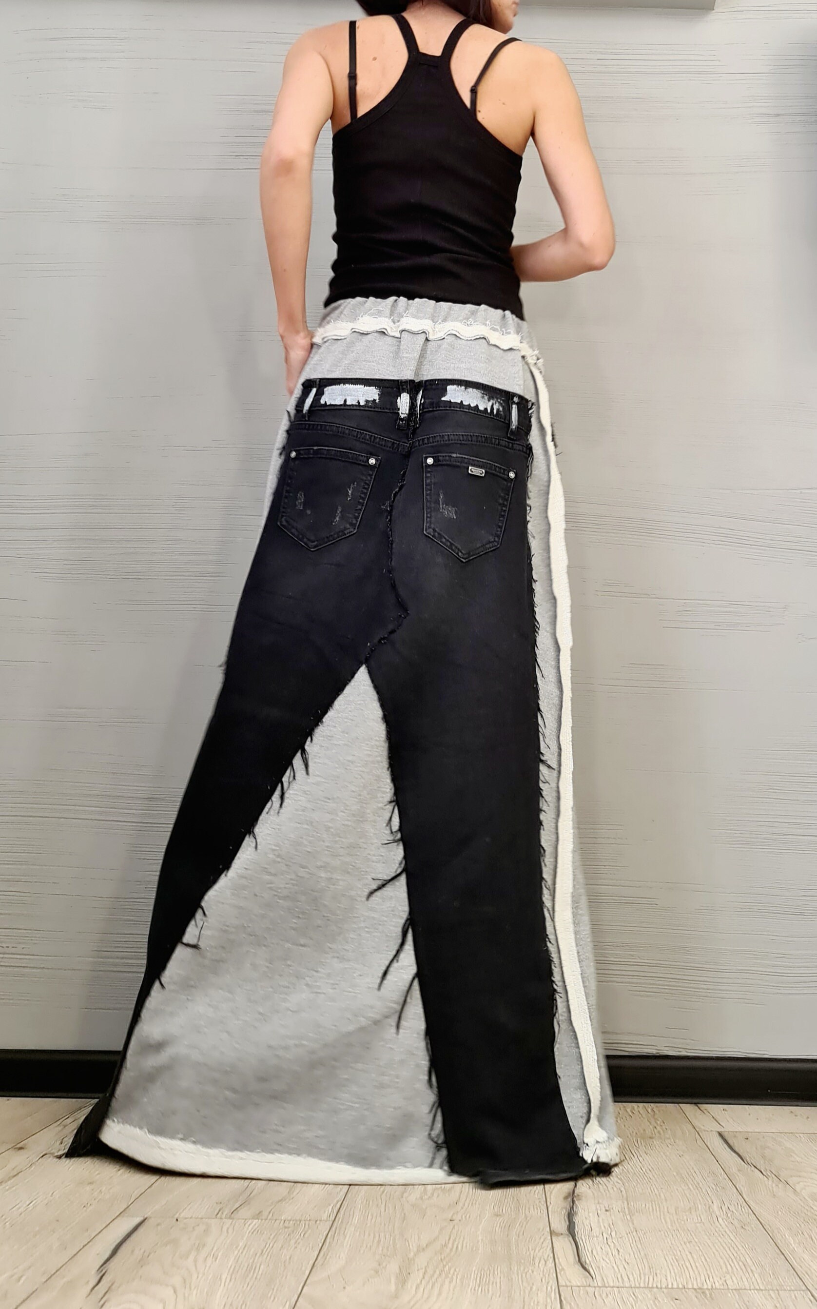 Silver Wishes Cotton Drill Stretch Skirt main image 0