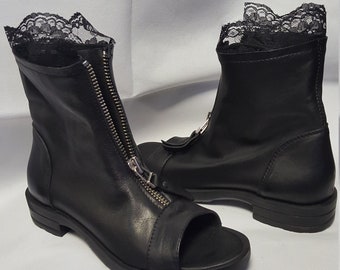 Open Toe Boots - Etsy