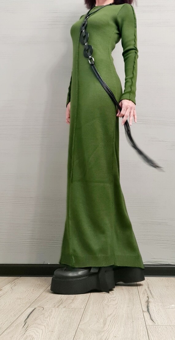 Extravagant Knitted Dress, Asymmetric Dress, Cotton Dress, Plus Size  Clothing, Long Dress, Sexy Dress, Long Sleeve, New Collection - Etsy