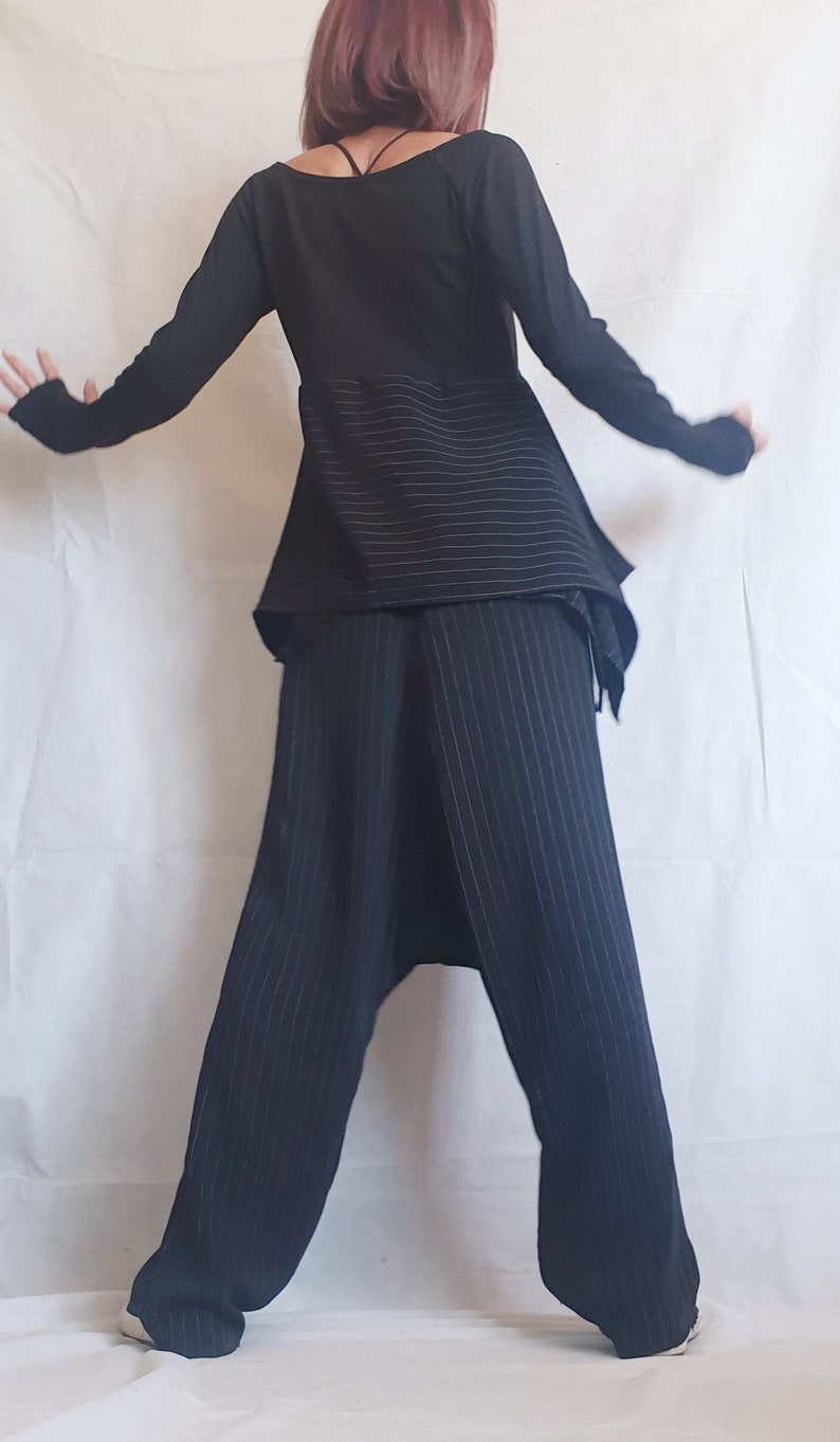 Two Piece Set, Womens Clothing, Harem Pants, Cotton blouse