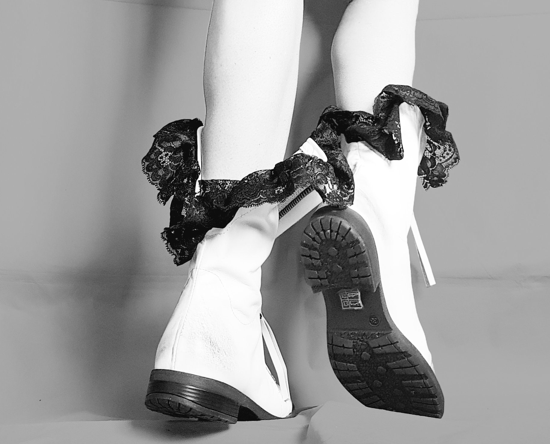 White Ankle Boots Leather Shoes Lace Shoes Winter Wedding Etsy