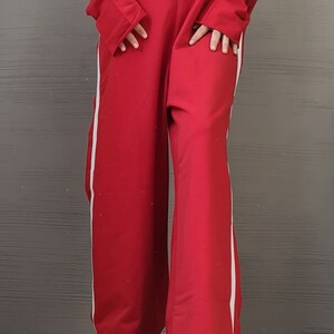 2021 Hot Sale Women Turquoise & Red Abstract Sleeveless Harem Jumpsuit main image 1