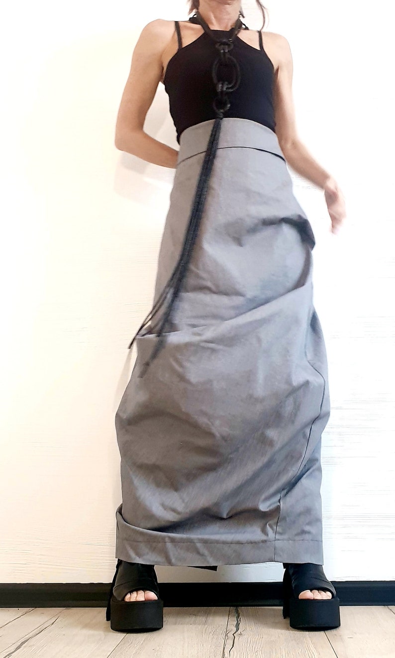 Wedding Skirt A Line Skirt Extravagant Wrap Skirt Asymmetric Skirt Maxi Skirt Long Slit Skirt Ball Cocktail Skirt Gothic Skirt