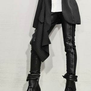 New collection Asymmetrical Black Blazer, Avant Garde Women Blazer, Gothic Jacket, Extravagant Jacket, Steampunk Jacket, Party Jacket image 7