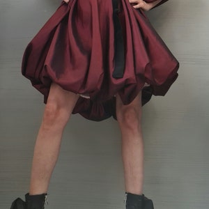 Robe tunique extravagante en taffetas, robe ample grande taille, robe de soirée Nouvelle collection image 5