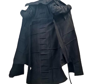 Asymmetric Wool Coat, Avant Garde Gothic Coat