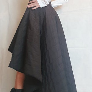 Long Short Skirt Winter Skirt Extravagant Skirt Asymmetric | Etsy