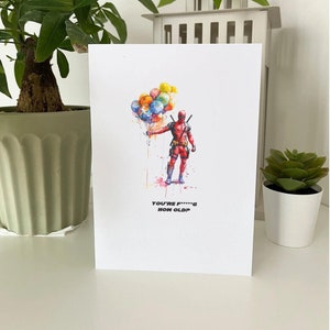Digitale Geburtstagskarte - Deadpool - Deadpool Karte - Happy Birthday - Geburtstag - Marvel - Instant Download