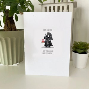 Digital Birthday Card - Star Wars - Star Wars Card - Happy Birthday - Birthday - Darth Vader - Instant Download