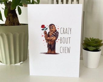 Digital Anniversary Card - Valentines Card - Star Wars - Star Wars Card - Valentines - Anniversary - Chewbacca - Instant Download