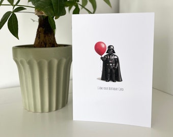 Carte d'anniversaire - Star Wars - Carte Star Wars - Joyeux anniversaire - Anniversaire - Dark Vador