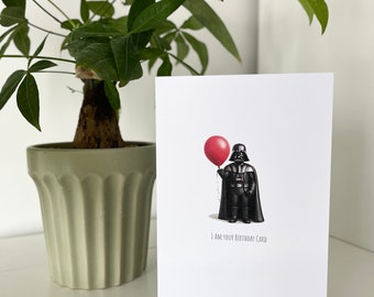 Geburtstagskarte - Star Wars - Star Wars Karte - Happy Birthday - Geburtstag - Darth Vader