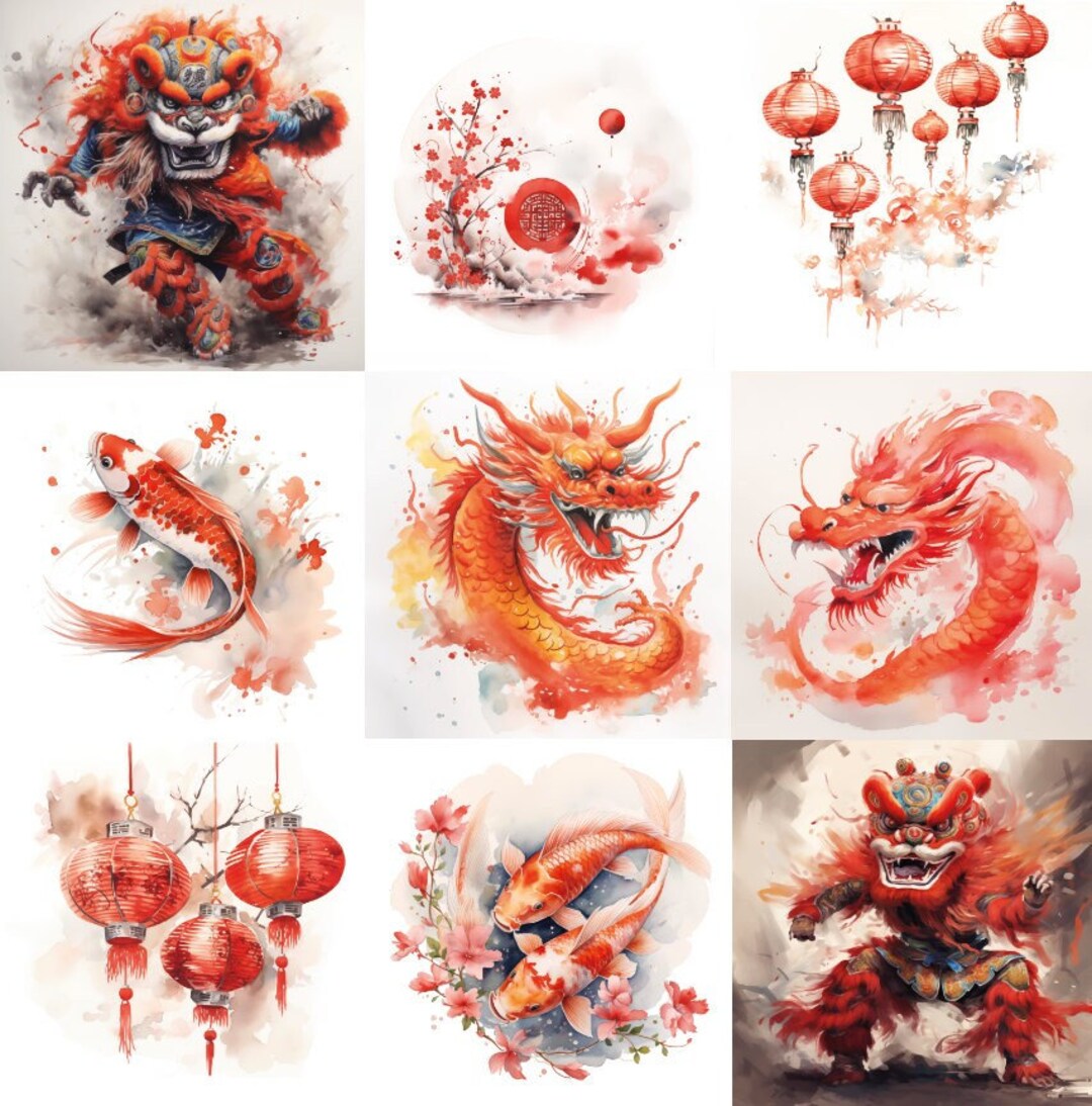 chinese new year prints