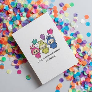 Labubu Birthday Card - Labubu - Labubu Card - Happy Birthday - Birthday -  Birthday Pun Card