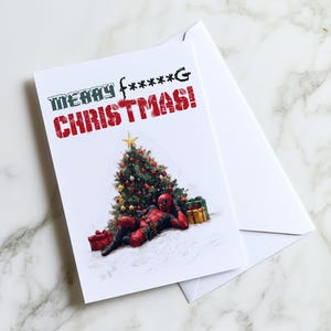 Deadpool Weihnachtskarte - Marvel Karte - Weihnachten - Weihnachtskarte - Marvel Weihnachtskarte - Weihnachten