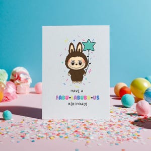 Labubu Birthday Card - Labubu - Labubu Card - Happy Birthday - Birthday -  Birthday Pun Card