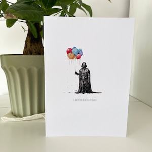 Cartão de Aniversário - Star Wars - Cartão Star Wars - Feliz Aniversário - Aniversário - Darth Vader