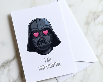 Star Wars Valentines Day Card - Darth Vader