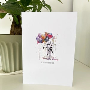 Digitale Geburtstagskarte - Star Wars - Star Wars Karte - Happy Birthday - Geburtstag - Stormtrooper - Instant Download