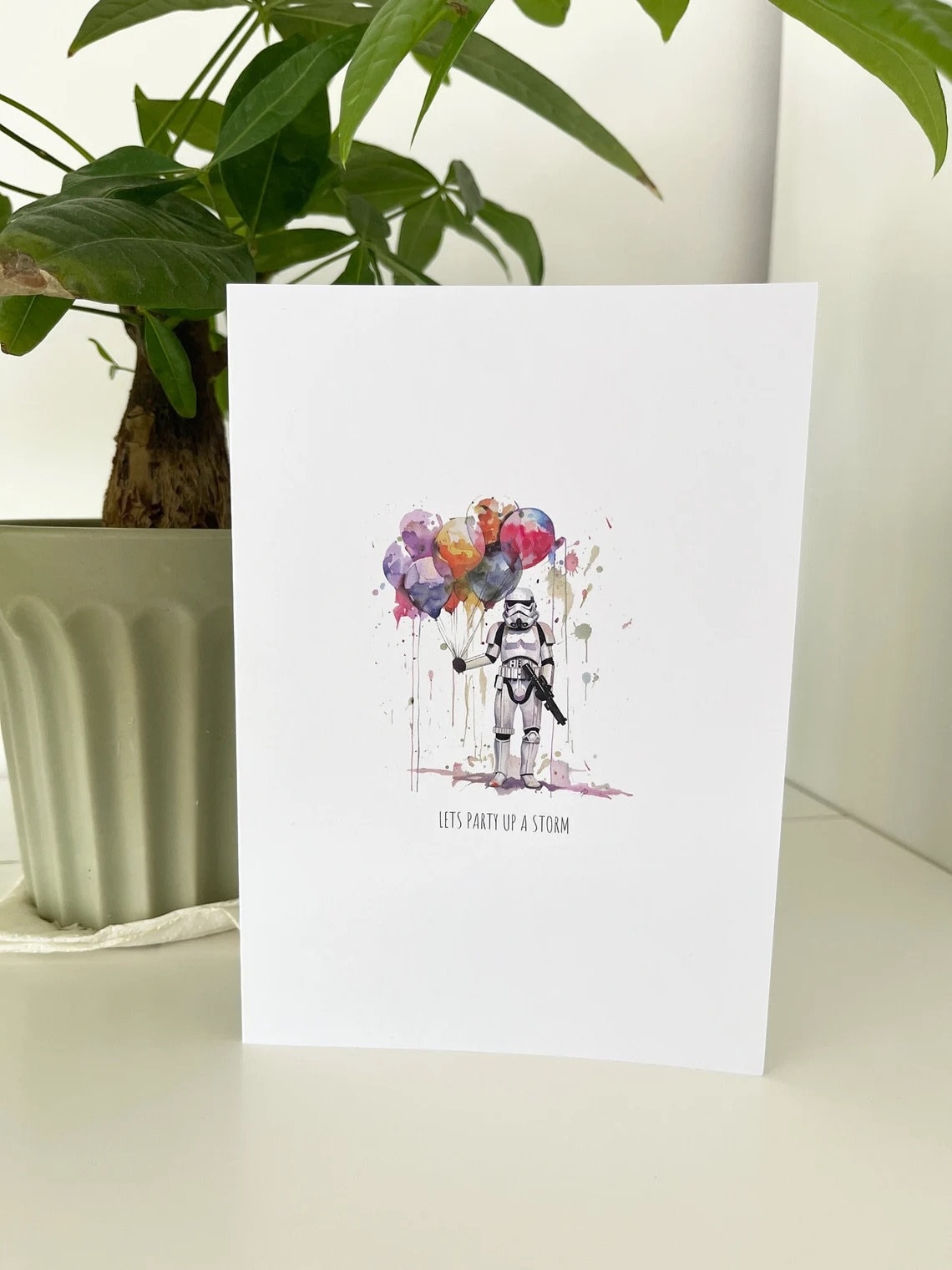 Digital Birthday Card - Star Wars - Star Wars Card - Happy Birthday - Birthday - Storm Trooper - Instant Download
