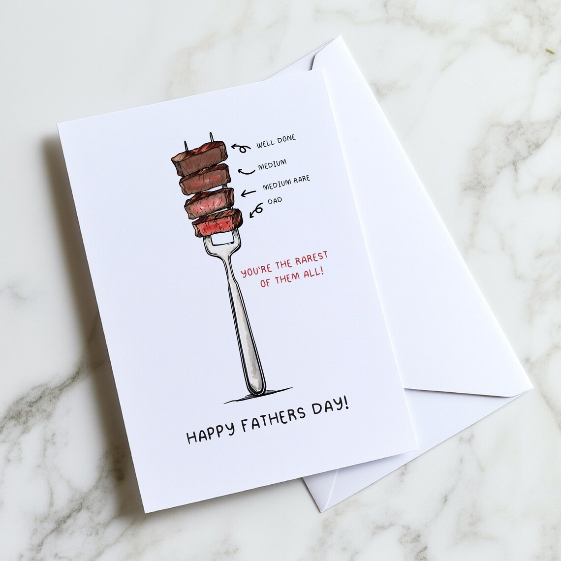 Father's Day Card - Father's Day - Pun Card - Funny Card - Dad - Rarest ...