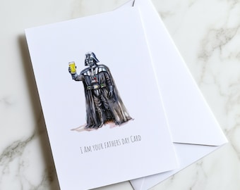 Darth Vader Vatertagskarte - Star Wars Pun Card