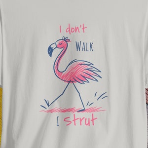 Cute Flamingo Shirt | Funny Pink Bird Tshirt | Flamingo Gift For Women | Animal Lover Tee | Bird Shirt For Birthday