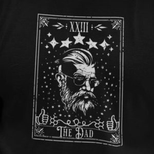 Camiseta de carta de tarô para o pai, presente para o novo pai, camiseta do dia dos pais, presente para o papai, camiseta do pai, camiseta legal do pai, melhor presente para o pai, camiseta orgulhosa do pai