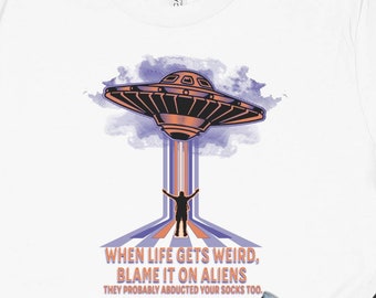 Funny UFO T-Shirt: Alien Abduction Tee, Close Encounters Gift