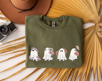 Ghost Valentine Shirt, Valentines Day Sweatshirt, Valentines Ghost Sweatshirt, Valentines Gift, Spooky Valentine Crewneck, Cute Valentine