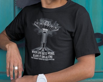 Funny Alien Abduction T-Shirt: UFO Lover Gift